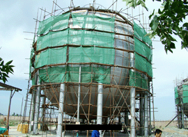 黑(hēi)龍江1500立方(fāng)天(tiān)然气(qì)球罐